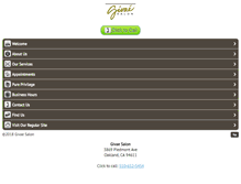 Tablet Screenshot of givaesalon.com